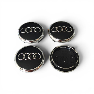 Ковпачки (заглушки) в диски Audi, чорні 69\63мм 4L0 601170